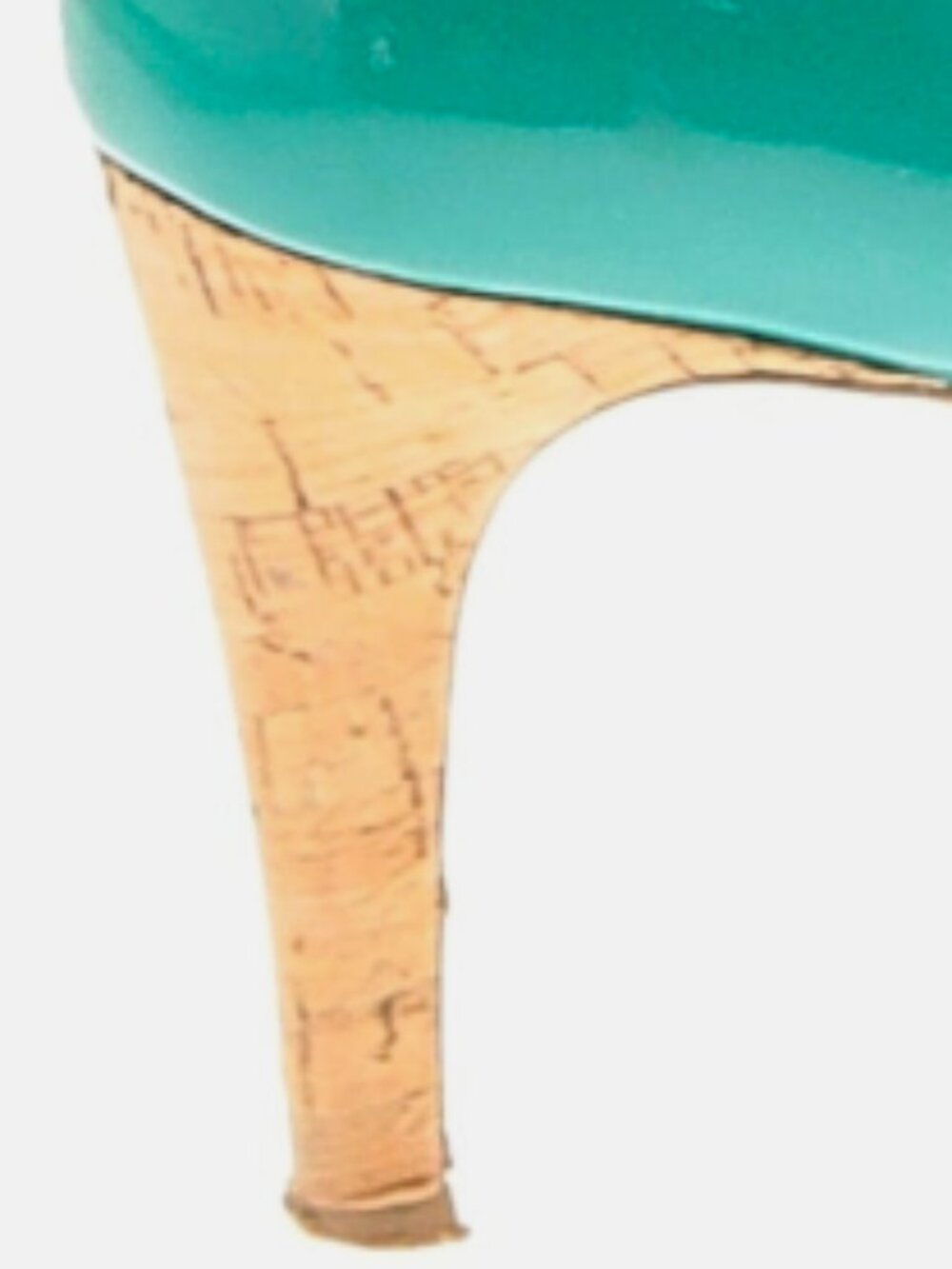 Via Spiga "Alexis" Platform Peep-Toe Pump In A Turquoise/Aqua Patent Finish - Picture 3 of 5